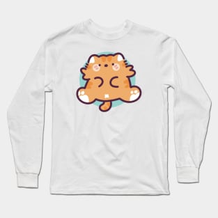 Orange Tabby Cat Long Sleeve T-Shirt